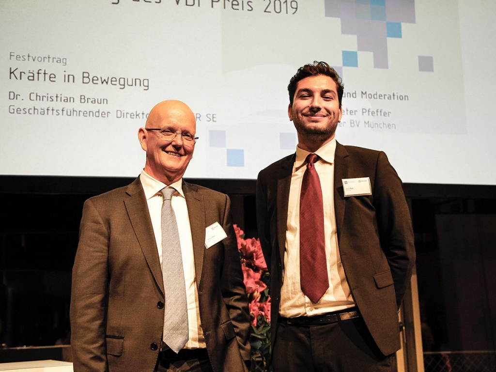 Christian Braun mit David Rusic auf der VDI-Preisverleihung