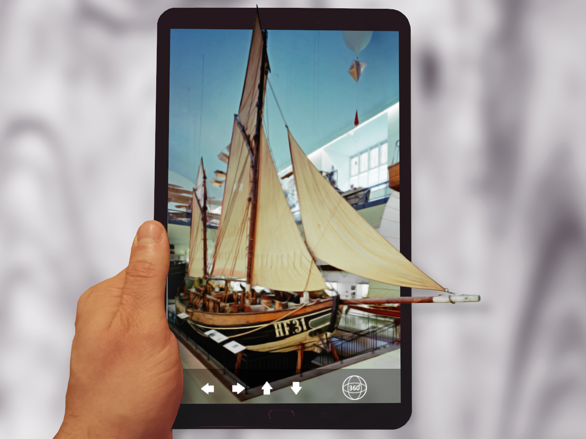 virtuelle Museumsrundgänge auf dem Tablet