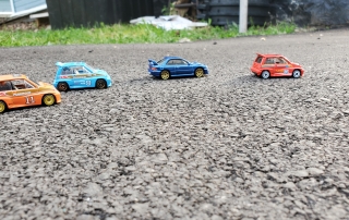 Toy racing cars