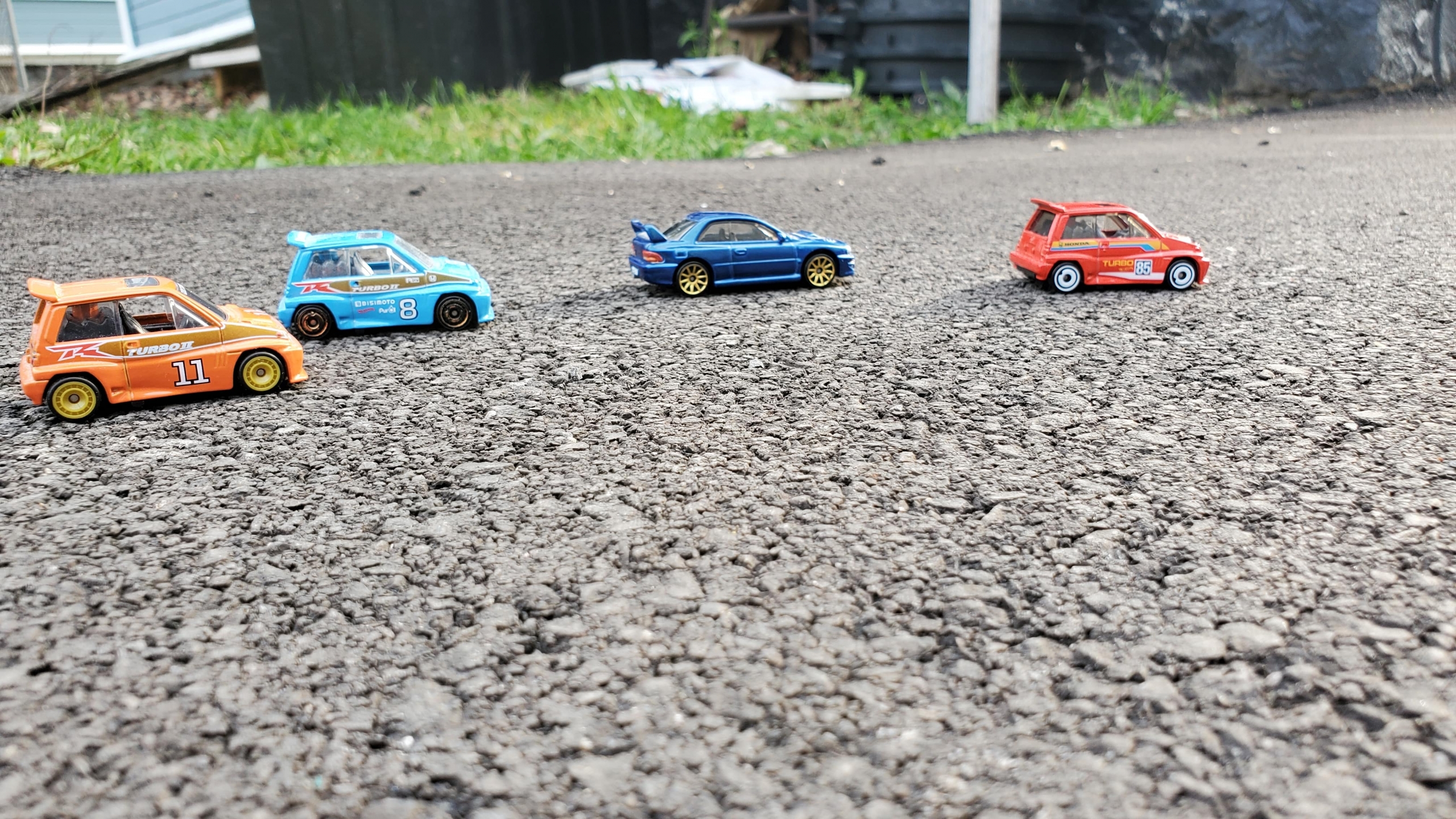 Toy racing cars