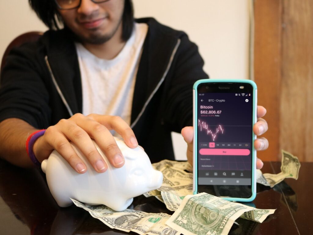 Wealth from bitcoin market is on display.