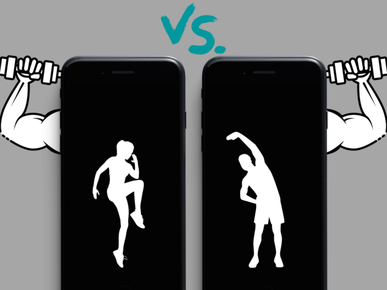 Zwei Fitness-Apps im Wettkampf.