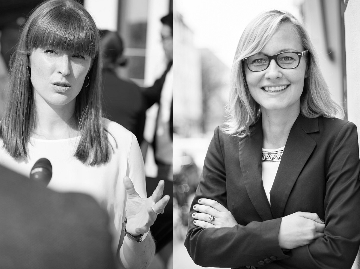 Porträt von Luise Ortloff und Katharina Winkler (acatech) zum Interview über die Zukunft der Arbeitswelt