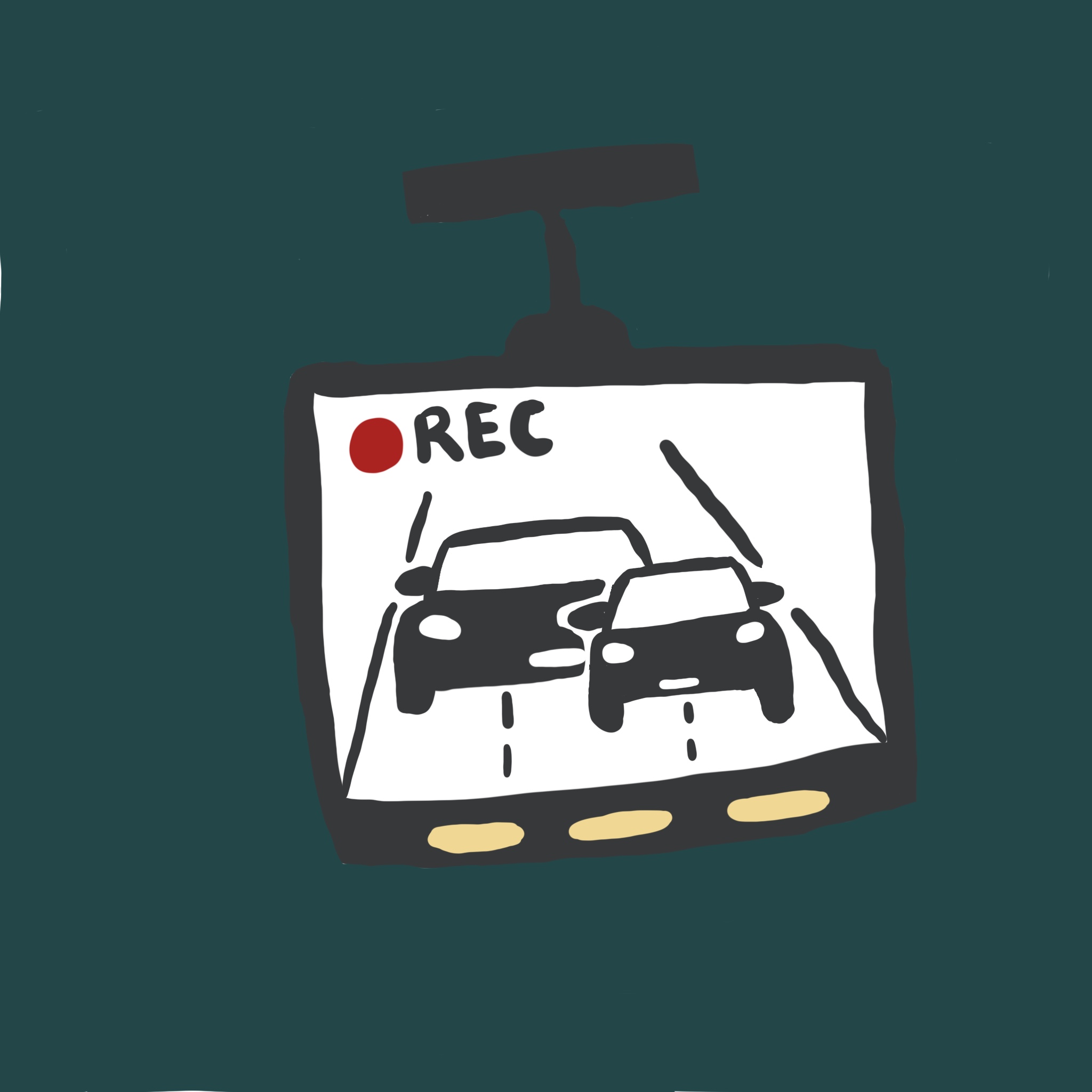 Illustration einer Dashcam
