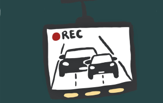 Illustration einer Dashcam