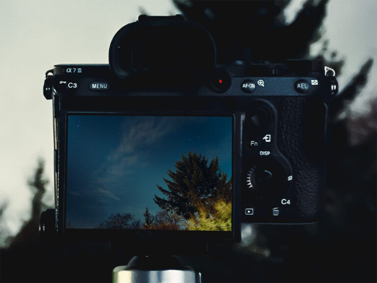 Kamera mit einer integrierten Sternenfotografie